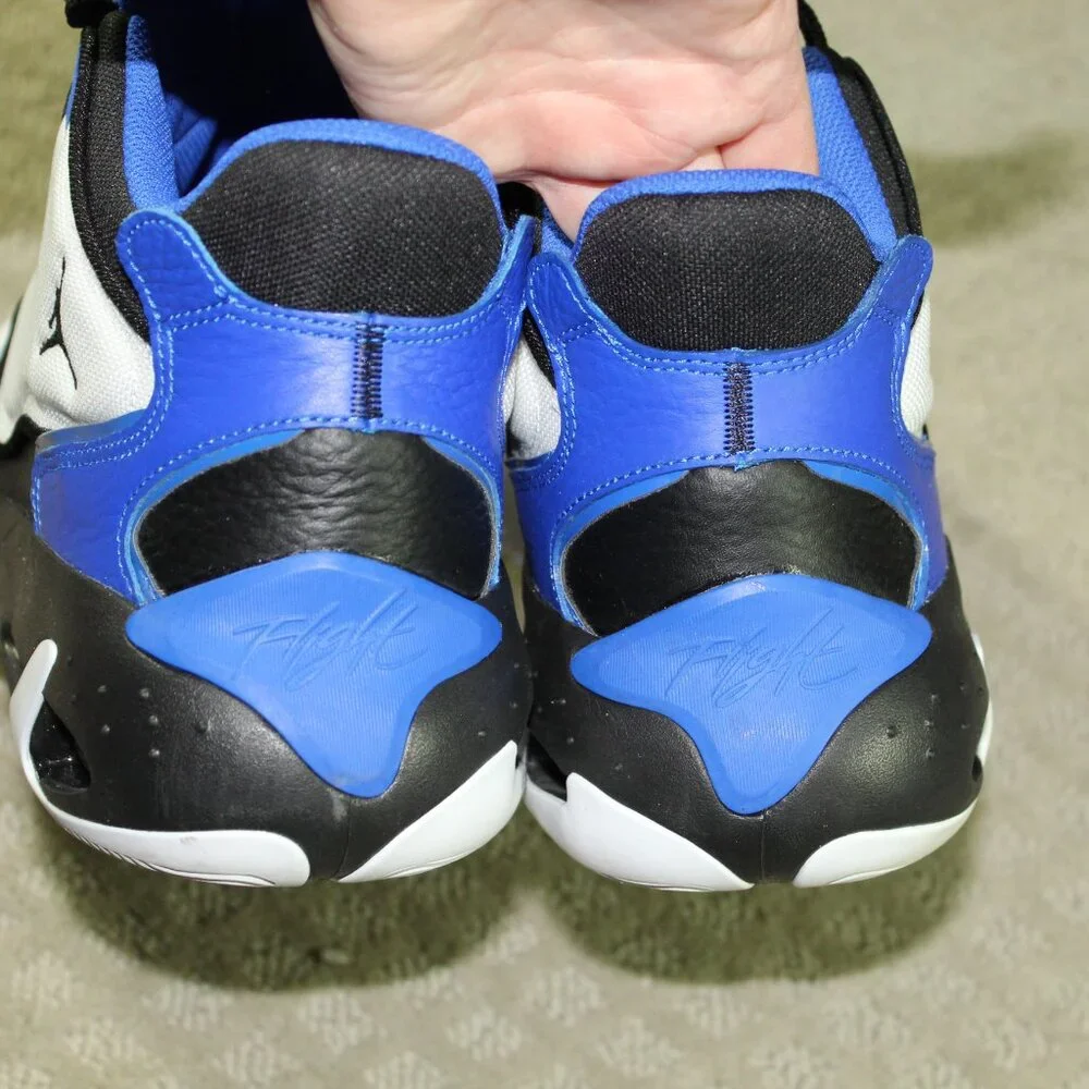 IOB Jordan Max Aura 4 Men's Size 13 White Black Hyper Royal High Top Bas…